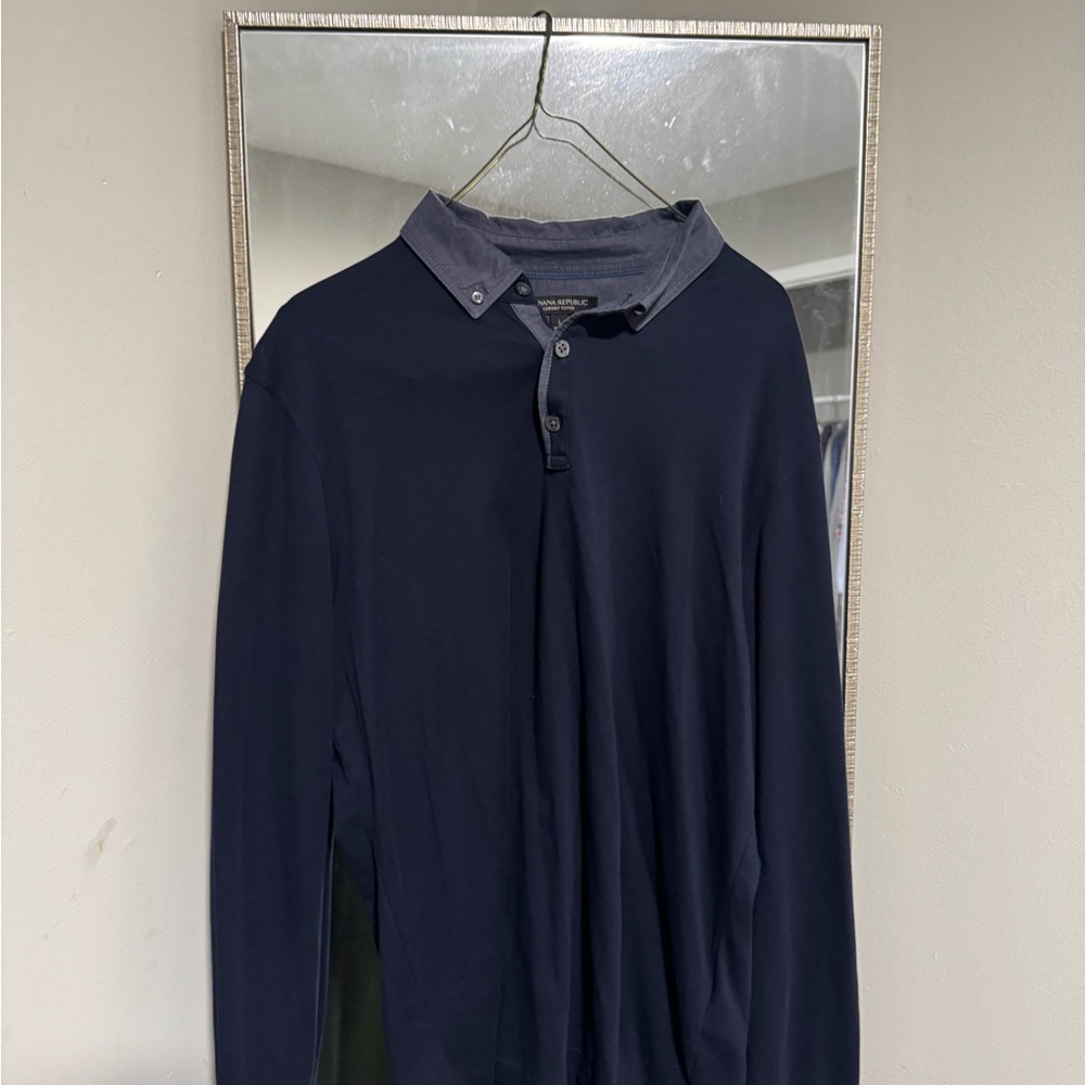 Banana Republic Dark Blue Polo Shirt